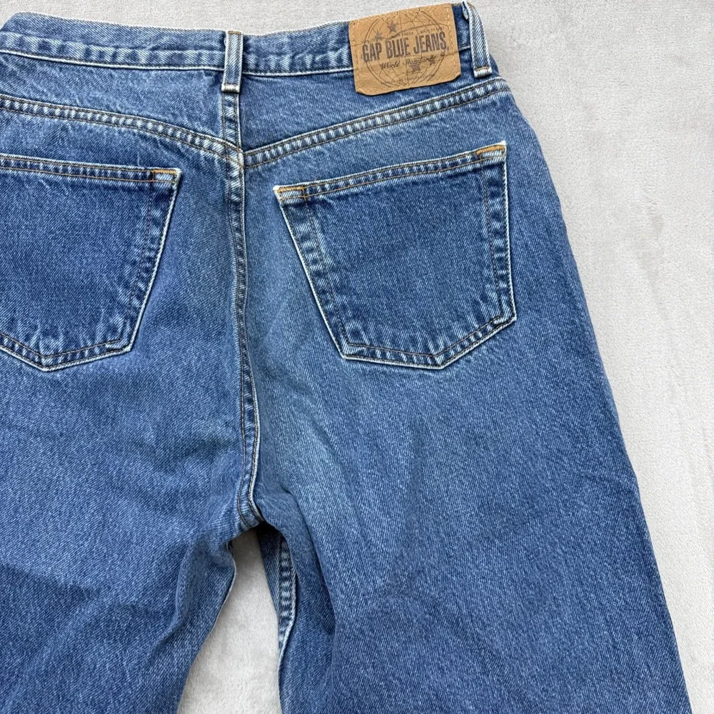 Vintage Gap Jeans Women's 10 Long Classic Fit Blue High Waisted Cotton Y2K Denim